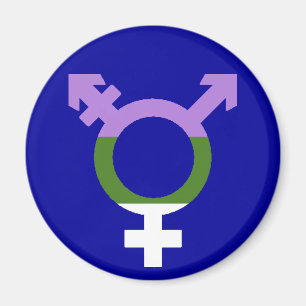 Genderqueer Vlag Trans Symbool Magneet