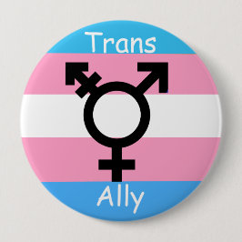 Genderrevolutie LGBTQ Transgender Awareness Ally Ronde Button 4,0 Cm