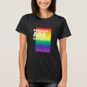 Genders zijn verouderd in de lgbtq Pride Maand Pri T-shirt (Voorkant)