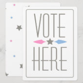 GENDERVERKLARING VAN DE STEMMING KAART (Voorkant / Achterkant)