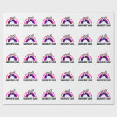 Gendervloeibaar geslachtsymbool cadeaupapier (Vlak)