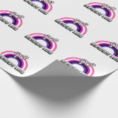 Gendervloeibaar geslachtsymbool cadeaupapier (Hoek)