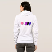 Gendervloeibaarheidspridvlag met hart hoodie (Achterkant volledig)