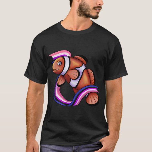 Gendervloeibare Clownvis T-shirt (Voorkant)