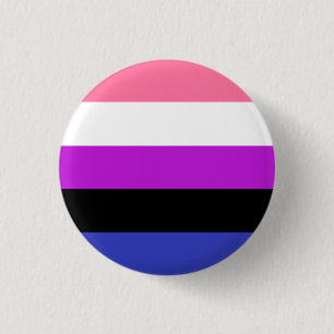 Gendervloeide Flag LGBT-Button Ronde Button 3,2 Cm