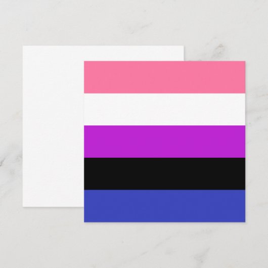 Gendervloeide Pride Flag (Voorkant / Achterkant)