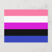 Gendervloeide Pride Flag Briefkaart (Voorkant)