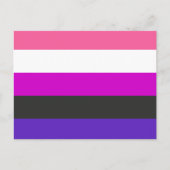 Gendervloeide Pride Flag Briefkaart (Voorkant)