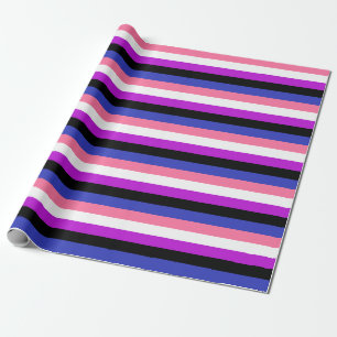 Gendervloeide Pride Flag Cadeaupapier