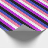 Gendervloeide Pride Flag Cadeaupapier (Hoek)