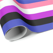 Gendervloeide Pride Flag Cadeaupapier (Rol Hoek)