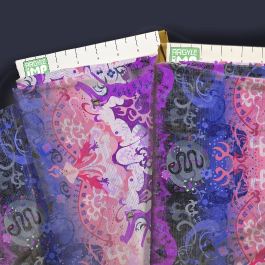 Gendervloeide Pride Flag Colors Dragon Damask Stof