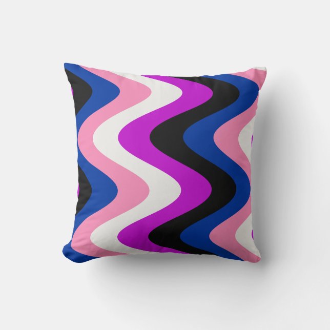 Gendervloeide Pride Flag Kussen (Voorkant)