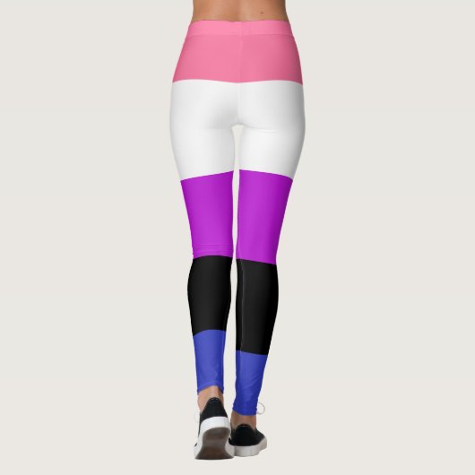 Gendervloeide Pride Flag Leggings (Achterkant)