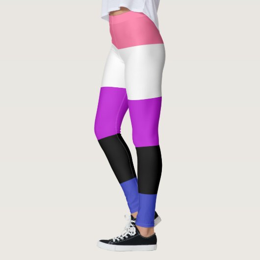 Gendervloeide Pride Flag Leggings (Links)