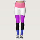 Gendervloeide Pride Flag Leggings (Voorkant)
