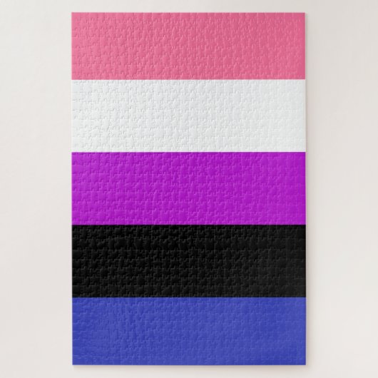 Gendervloeide Pride Flag Legpuzzel (Verticaal)
