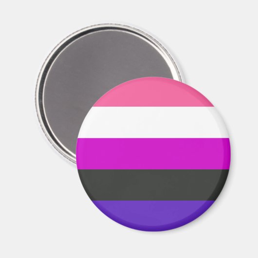 Gendervloeide Pride Flag Magneet (Voorkant / Achterkant)