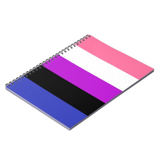 Gendervloeide Pride Flag Notitieboek (Linkerzijde)