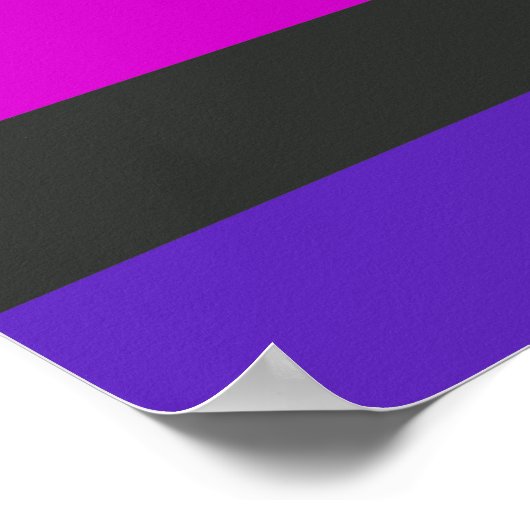 Gendervloeide Pride Flag Poster (Hoek)