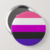 Gendervloeide Pride Flag Ronde Button 4,0 Cm (Voorkant /achterkant)