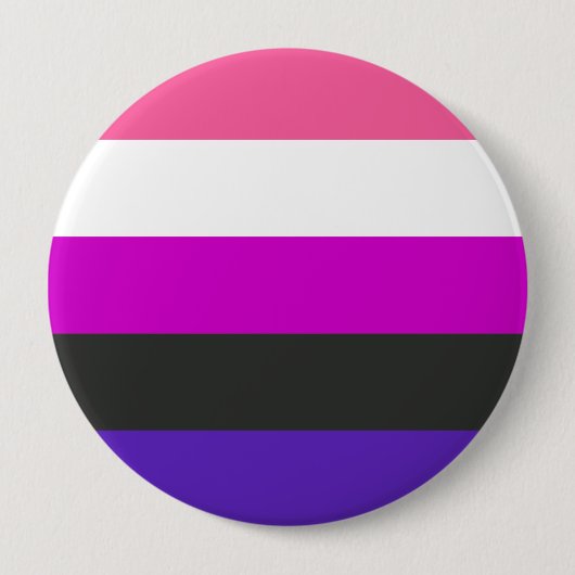 Gendervloeide Pride Flag Ronde Button 4,0 Cm (Voorkant)