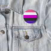 Gendervloeide Pride Flag Ronde Button 5,7 Cm (In situ)