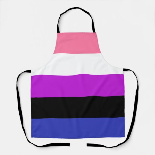 Gendervloeide Pride Flag Schort (Voorkant)