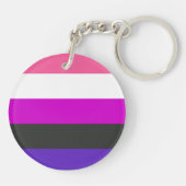 Gendervloeide Pride Flag Sleutelhanger (Achterkant)
