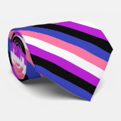 Gendervloeide Pride Flag Stropdas (Opgerold)