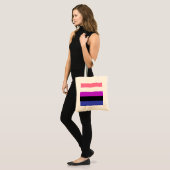 Gendervloeide Pride Flag Tote Bag (Voorkant (model))