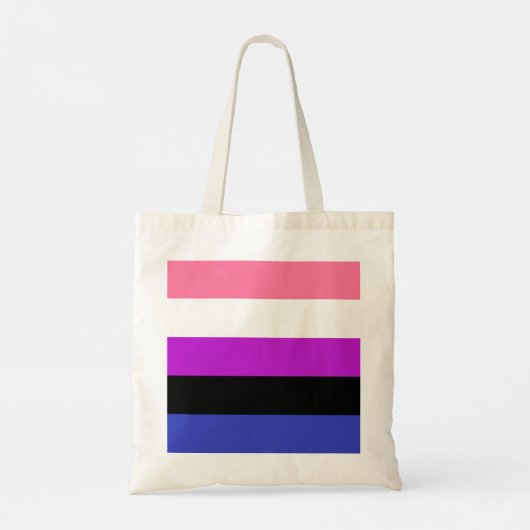 Gendervloeide Pride Flag Tote Bag (Achterkant)