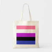 Gendervloeide Pride Flag Tote Bag (Voorkant)