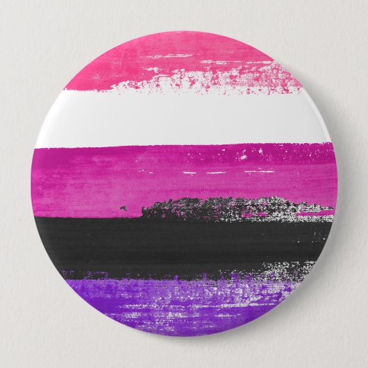 Gendervloeide Pride Paint Ronde Button 4,0 Cm (Voorkant)