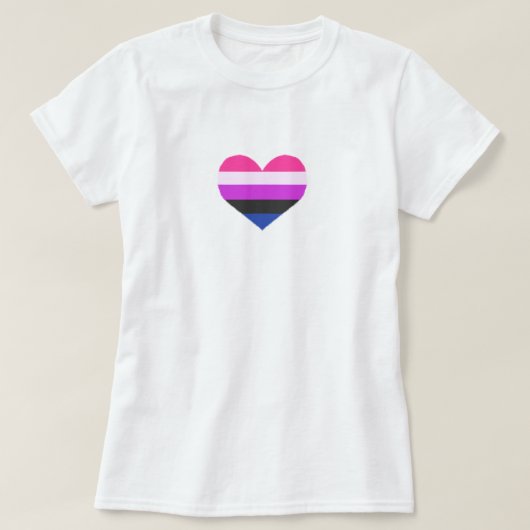 Gendervloeide Pride T-shirt (Design voorkant)