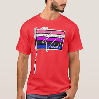 Gendervloeide Pride Youre Valid Flag T-shirt