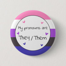 Gendervloeien Ze/Them Pronoun Pin