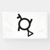 Gendervloeiend Derde Geslacht Demigirl Geslacht Sy Spandoek (Horizontaal)