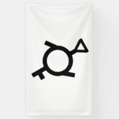 Gendervloeiend Derde Geslacht Demigirl Geslacht Sy Spandoek (Verticaal)