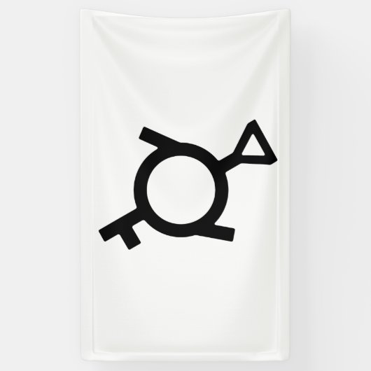 Gendervloeiend Derde Geslacht Demigirl Geslacht Sy Spandoek (Verticaal)