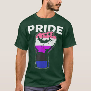 Gendervloeiend Gay Pride Month LGBTQ Pride Fist LG T-shirt