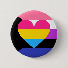 Gendervloeiende Panromantische Demisexual Pride Bu Ronde Button 5,7 Cm