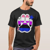 Gendervloeiende poes LGBTQ Maand Gay Rights Pride T-shirt (Voorkant)
