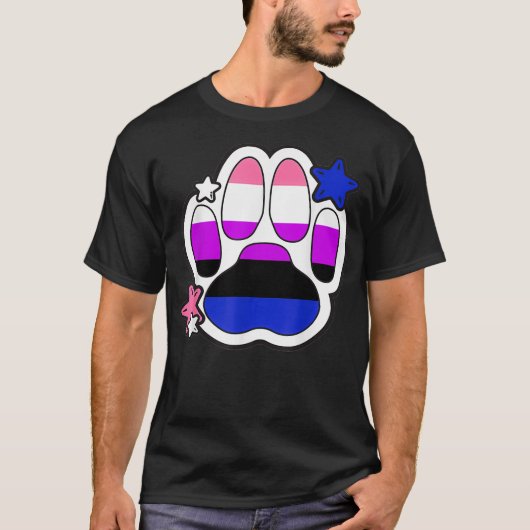Gendervloeiende poes LGBTQ Maand Gay Rights Pride T-shirt (Voorkant)