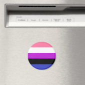 GendervloeiFlag LGBT Magnet (Insitu (Vaatwasser))