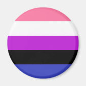 GendervloeiFlag LGBT Magnet (Voorkant)