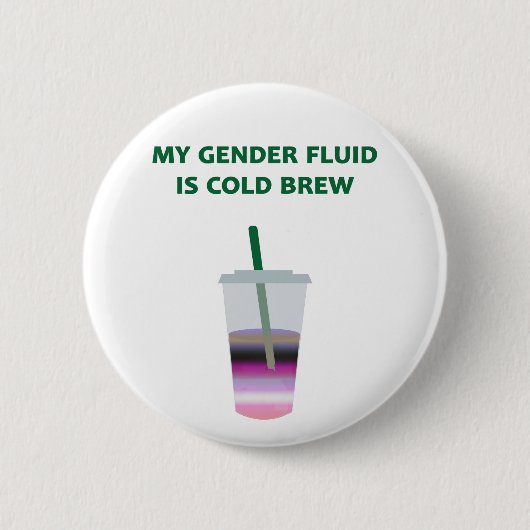 Gendervloeikold Brew Ronde Button 5,7 Cm (Voorkant)