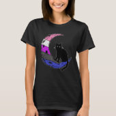 GendervloeiMoon Cat Pride Flag Lgbt Subtle Gay No. T-shirt (Voorkant)