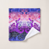 Gendervloeistofdragon Damask - Gendervloeide Pride Bad Handdoek (Wasdoekje)