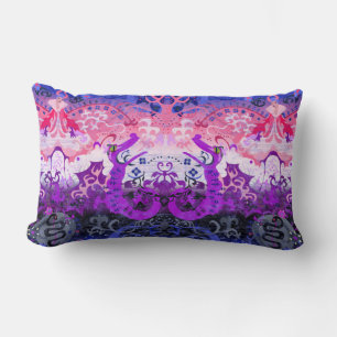 Gendervloeistofdragon Damask - Gendervloeide Pride Kussen